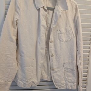 Women's Cream Lightweight Shirt Jacket